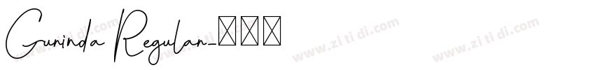 Gurinda Regular字体转换
